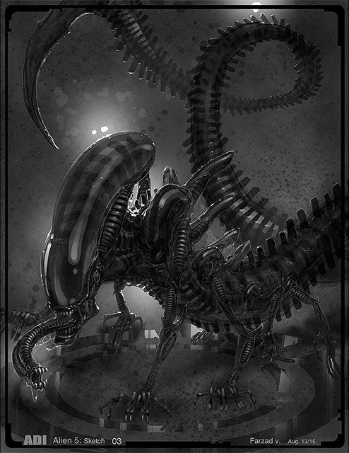 alien movie concept art