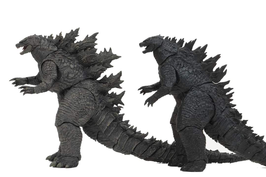 NECA Godzilla 2019 vs. Godzilla 2014 figure comparison