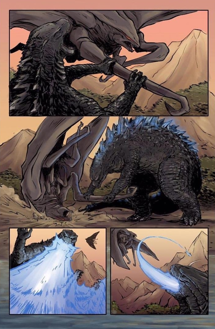 Awesome Godzilla Vs Muto Vs Kong Mini Comic By Tyler Sowles 5214
