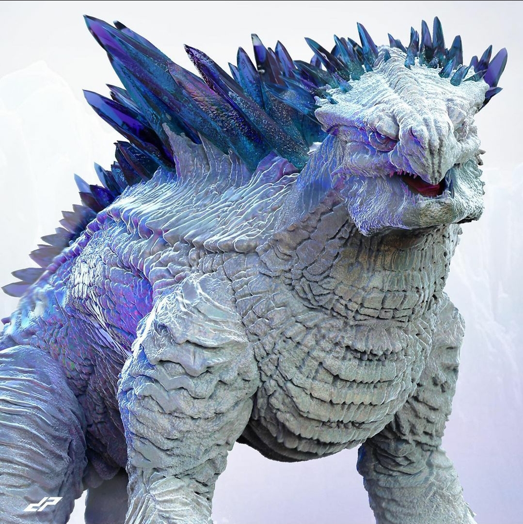 (UPDATED) Dopepope renders Ice Titan Shimo from Godzilla x Kong The
