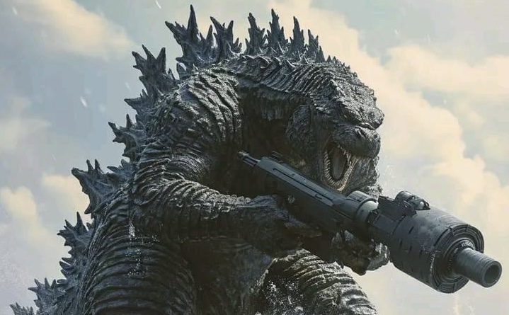A.I. Artwork puts guns in Godzilla’s hands - as if his Atomic Breath wasn’t devastating enough.