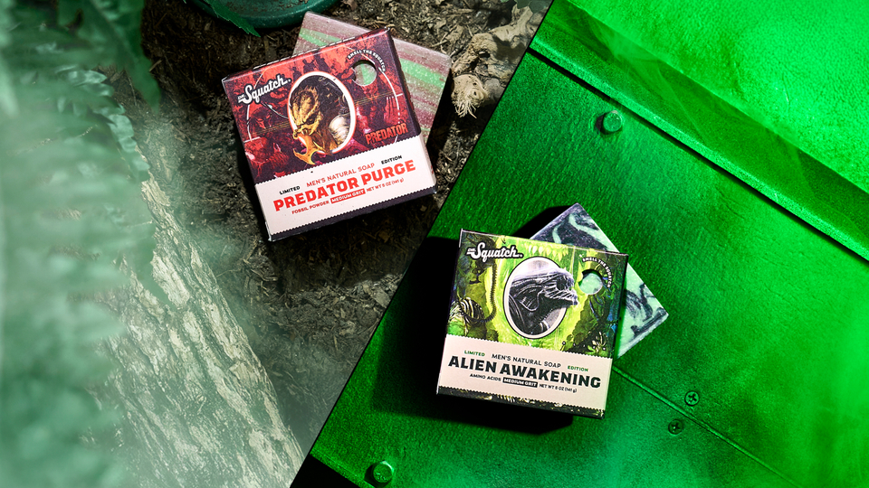 Alien Awakening / Predator Purge Limited Edition Dr. Squatch Soaps – Order Now!