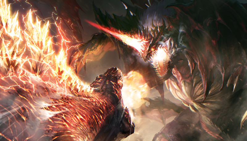Burning / Fire Godzilla battles Monsterverse Destroyah in epic new fan artwork!