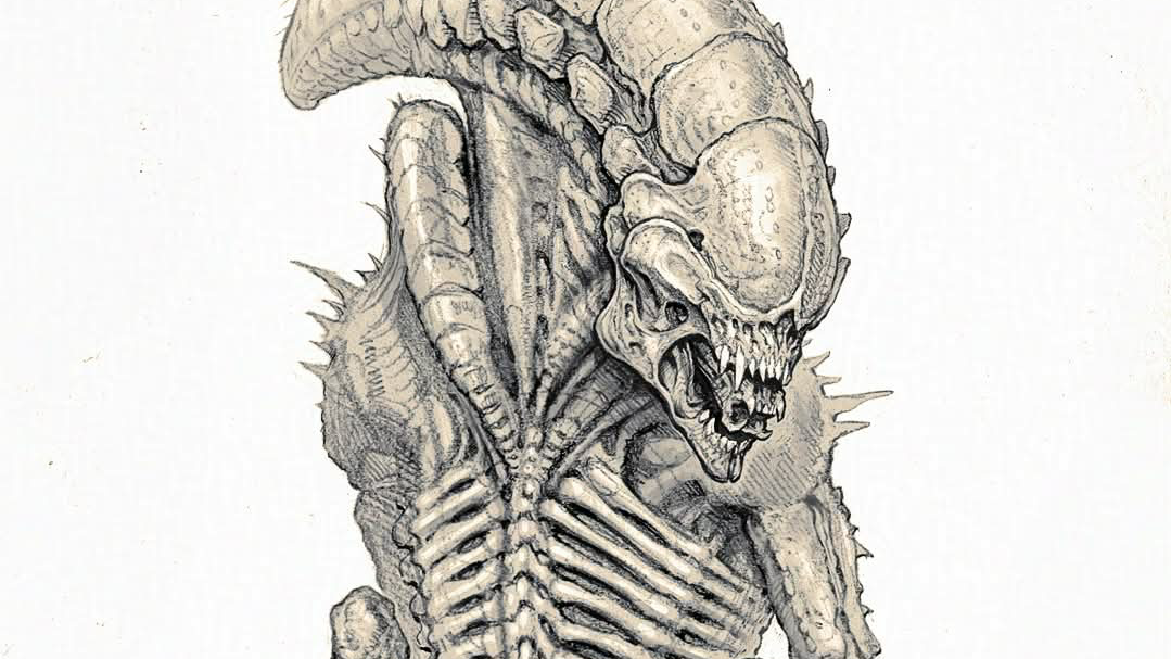 Early Alien: Earth Xenomorph concept art by Ken Barthelemey!