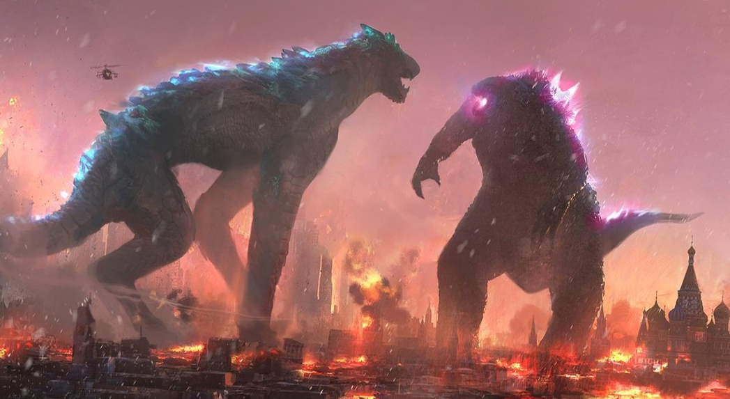 Early Godzilla x Kong (2024) concept artwork by Matt Allsopp!