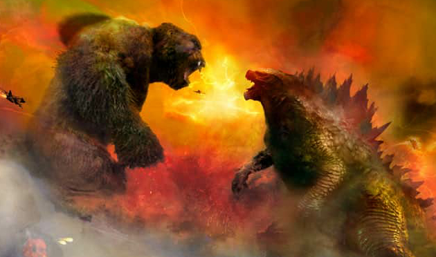Epic Godzilla vs. Kong poster artwork by Christopher Shy!
