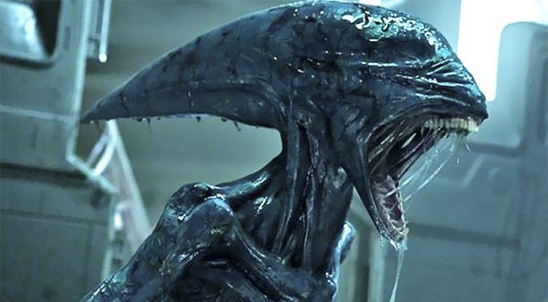 First official look at part of an Alien from Alien: Covenant being constructed!