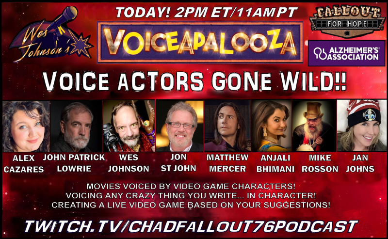 Join an amazing cast of voice actors and help support a great cause, ending Alzheimer's!