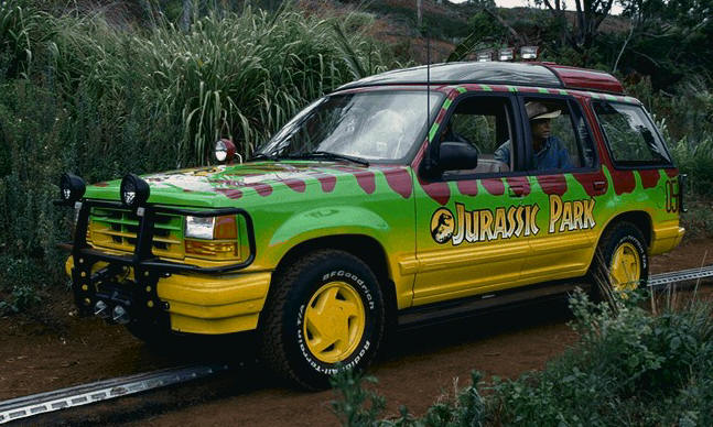 Jurassic Park Ford Explorer spotted on way to Jurassic World 2 set!