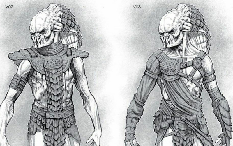 alien vs predator concept art