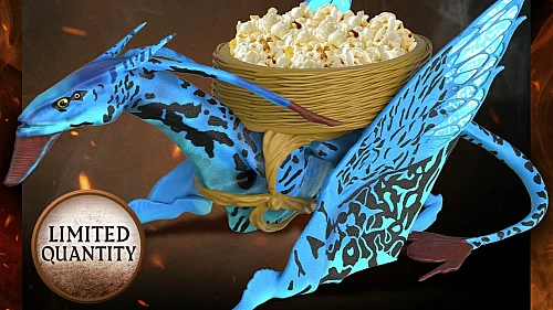 AMC Theaters reveal Avatar: Fire and Ash Banshee Popcorn Bucket!