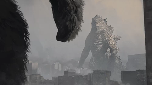 Early Monarch: Legacy of Monsters concept art depicts a battle between Godzilla & Kong! Season 2 foreshadowing?