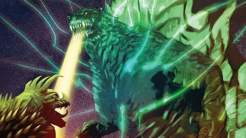 Godzilla now lives inside a teenage boy while a legion of Kaiju stampede across America in IDW's Kai-Sei #8!