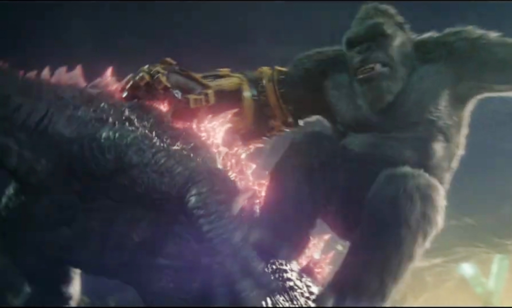New GxK footage! Kong rides Godzilla in this new Godzilla x Kong TV spot!