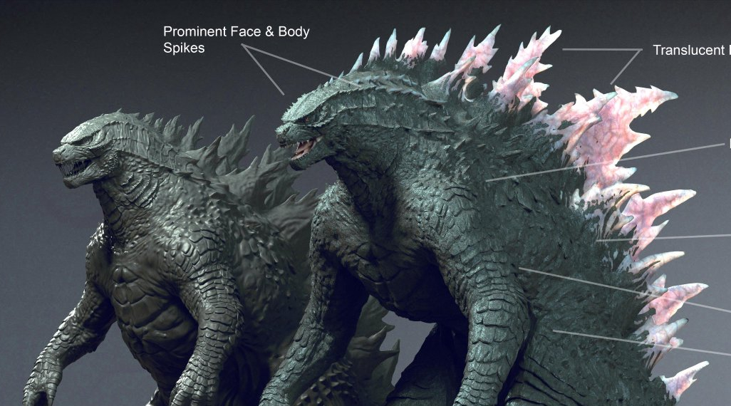 Official Godzilla Evolved (Godzilla x Kong) concept art by Jared ...