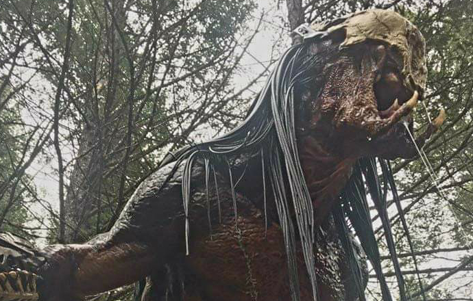 See the Feral Predator up close in new behind the scenes Prey set photos!