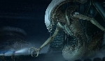 Titan Xenomorph: Space Jockey Alien hybrid concept art from Aliens: Dark Descent!