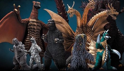 the godzilla series monsters names