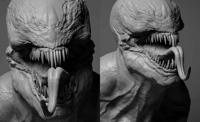 Venom movie concept art reveals film's alien Symbiote!