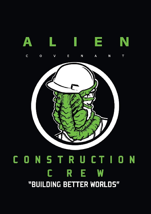 Alien: Covenant crew shirt design