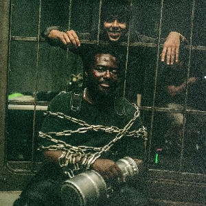 Babou Ceesay on set of Alien: Earth finale Image