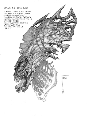 Early AvP Alien Queen design Image