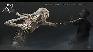 Early Offspring Alien concept art