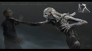 Early Offspring Alien concept art