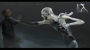 Early Offspring Alien concept art