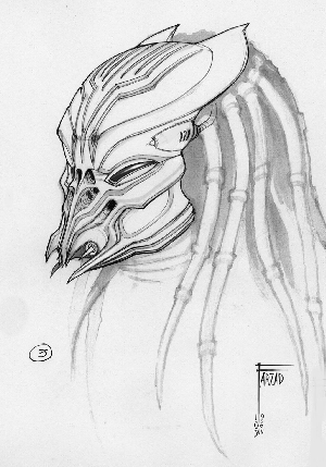 Early Predator concept art from AvP: R Image
