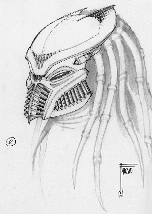 Early Predator concept art from AvP: R Image