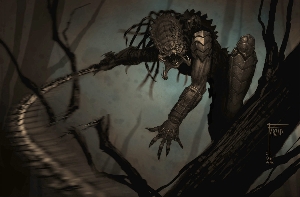 Early Wolf Predator concept art from AvP: R Image