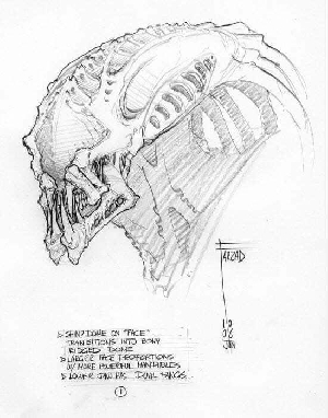 Eearly AvP: R Predalien concept art