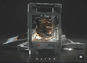 Facehugger Cryo-Case concept art