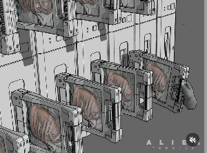 Facehugger Cryo-Case concept art