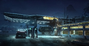 Facility concept art by Jon McCoy