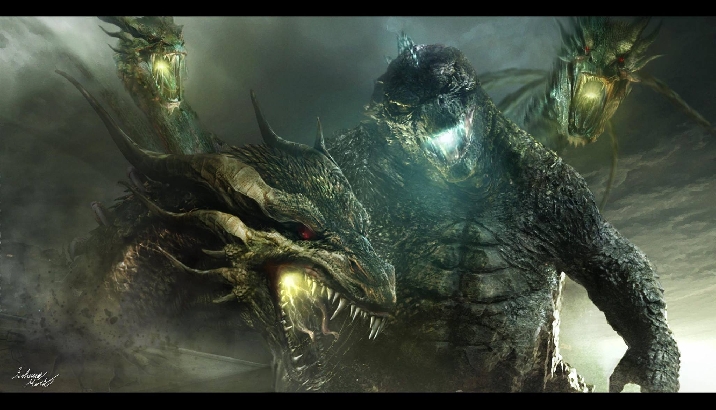 Godzilla Vs. King Ghidorah in the 2019 Film