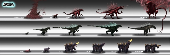 Potential Godzilla 2014 Concept Artwork - Monster Evolution