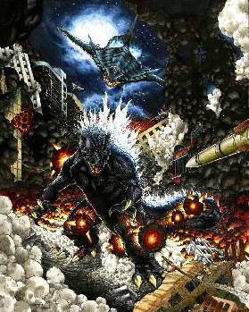 Godzilla vs. Gamera - Fan Art