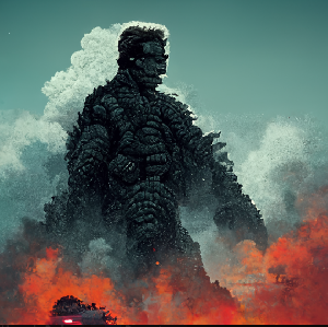 How AI see Terminator and Godzilla lol