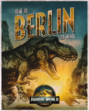 Jurassic World Rebirth Berlin premiere poster