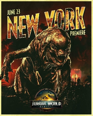 Jurassic World Rebirth New York Premiere Poster