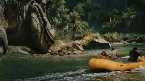 JW Rebirth T-Rex river attack