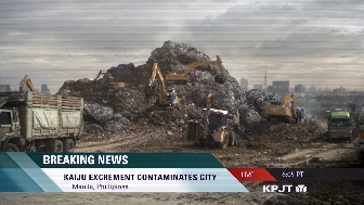 Kaiju excrement contaminates city.