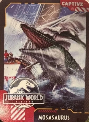 Mosasaurus Captivz Card Artwork