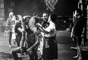 On the set of Alien: Earth