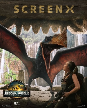 ScreenX Jurassic World Rebirth poster