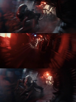 Xenomorph chases Zoya