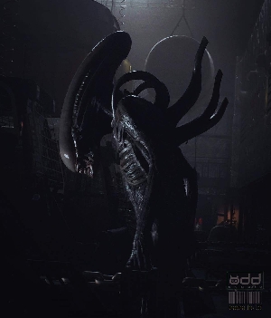 Xenomorph suit on set (Rare Photo)