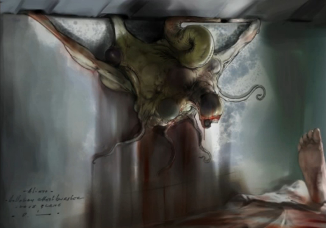 Holloway's Alien Parasite Unused Concept by Carlos Huante